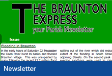 Newsletter button, Braunton Express your parish newsletter